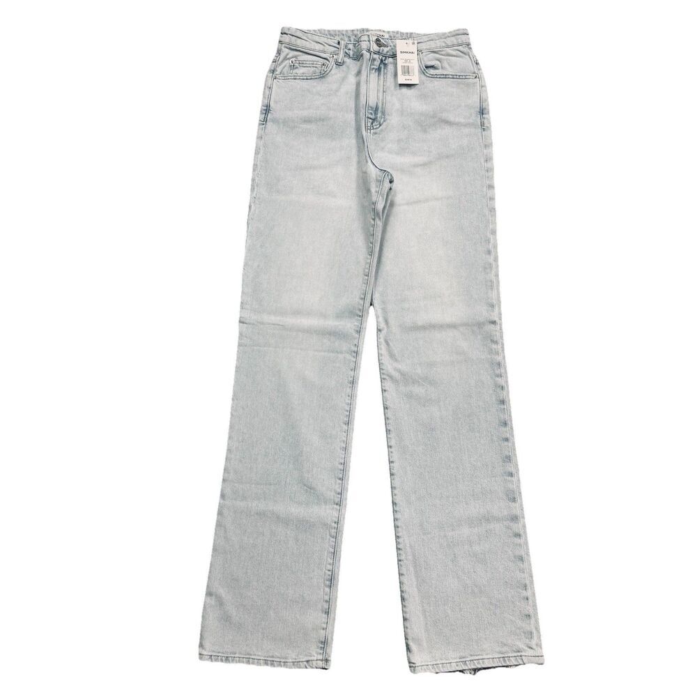 Jonathan Simkhai High Rise Straight Jeans 29 (28x32.5) Hermosa Blue Womens NWT